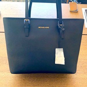 Michael Kors Jet Set Medium Leather Tote